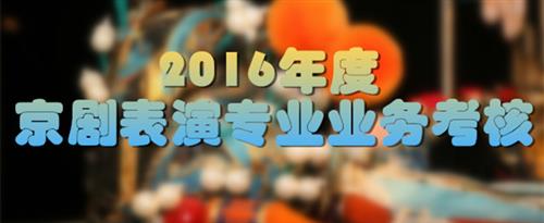 日逼中文字目国家京剧院2016年度京剧表演专业业务考...